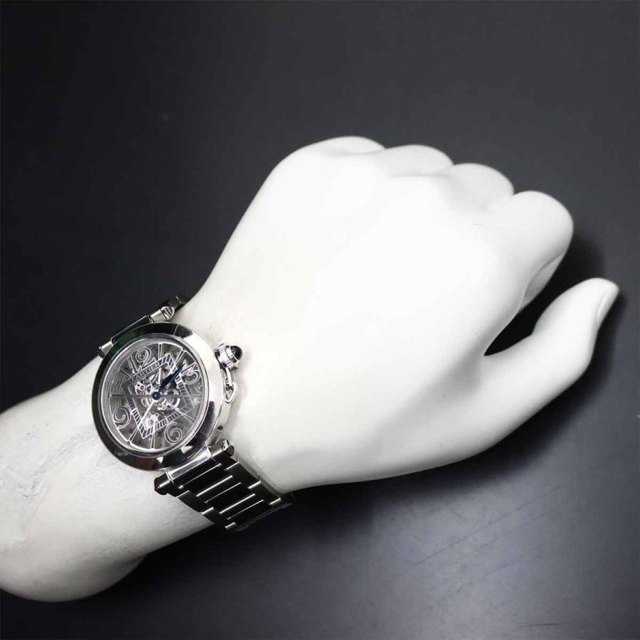 カルティエ　パシャ　自動巻き 腕時計 ホワイト　動作確認済み　本物 Cartier（カルティエ） パシャ ドゥ WHPA0007 メンズ 腕時計