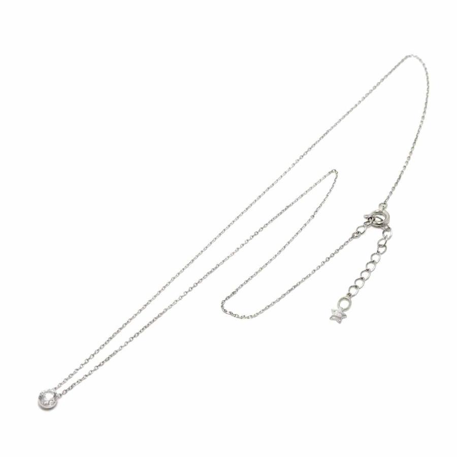 STAR JEWELRY（スタージュエリー） ダイヤ 0.24ct ネックレス 40cm Pt 