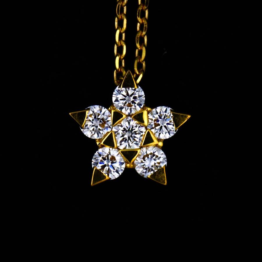 STAR JEWELRY（スタージュエリー） ダイヤ 0.15ct ネックレス 40cm K18 