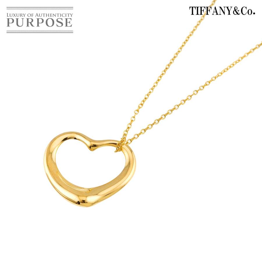 TIFFANY&Co.（ティファニー） オープンハート 幅22mm ネックレス 40cm