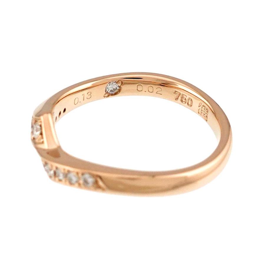 俄（NIWAKA） ニワカ 綾 AYA 11.5号 リング ダイヤ 0.13/0.02ct K18 PG