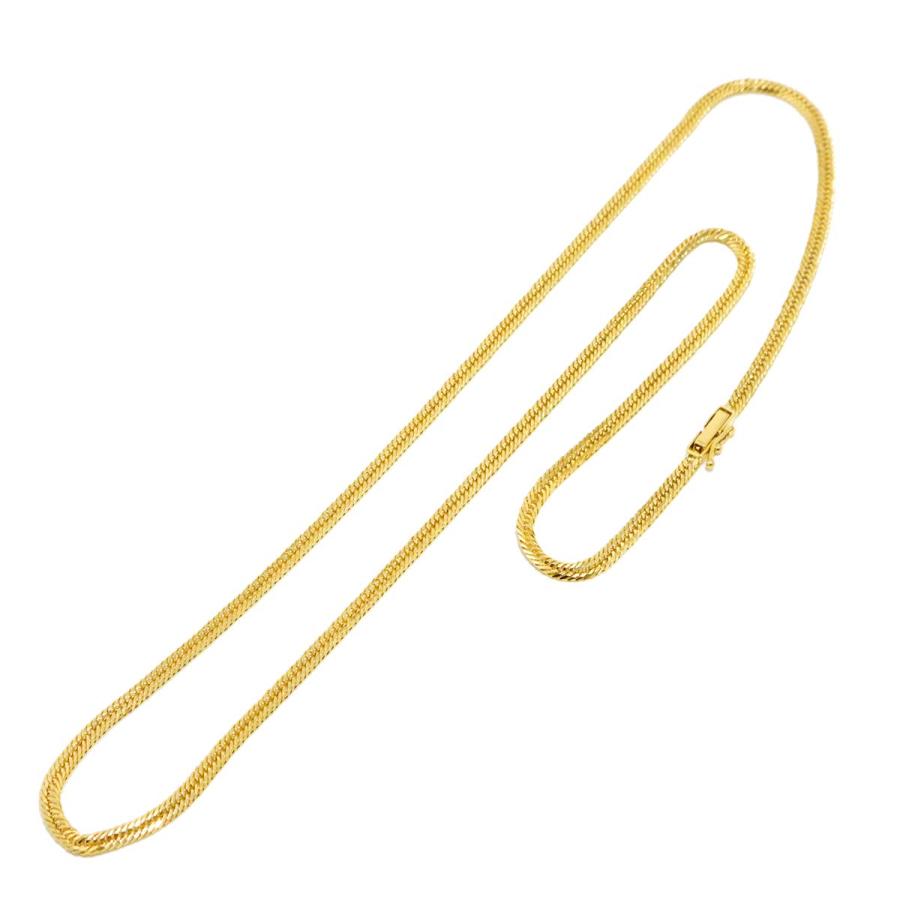 K18 喜平 ネックレス 55cm 8面トリプル 13.6g 幅3.1mm イエロー 