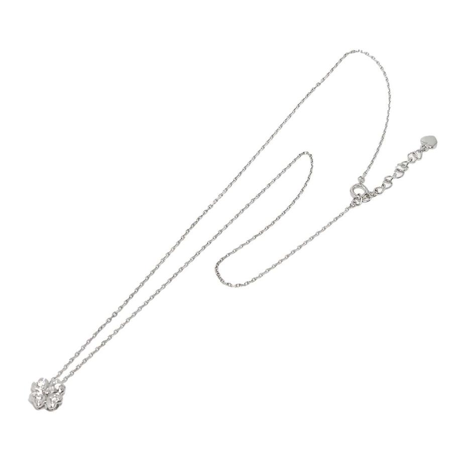 MIKIMOTO（ミキモト） ダイヤ 0.07ct クローバー ネックレス 41cm K18 