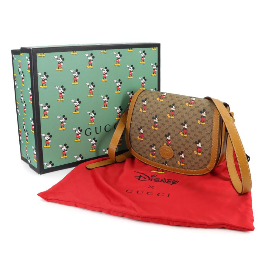 未使用 展示品 グッチ GUCCI ディズニー ミッキー ミニ GGスプリーム ショルダー バッグ ブラウン 602694 Shoulder Bag 90318888_1