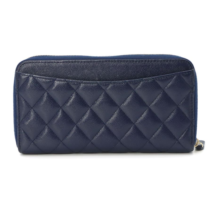 CHANEL（シャネル） 美品 マトラッセ クラシック ロング ジップ