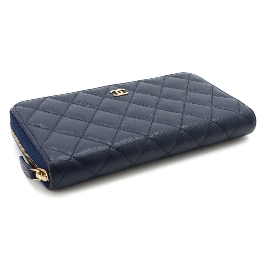 シャネルCHANELラウンドファスナー　ケース CHANEL（シャネル） 美品 マトラッセ クラシック ロング ジップ