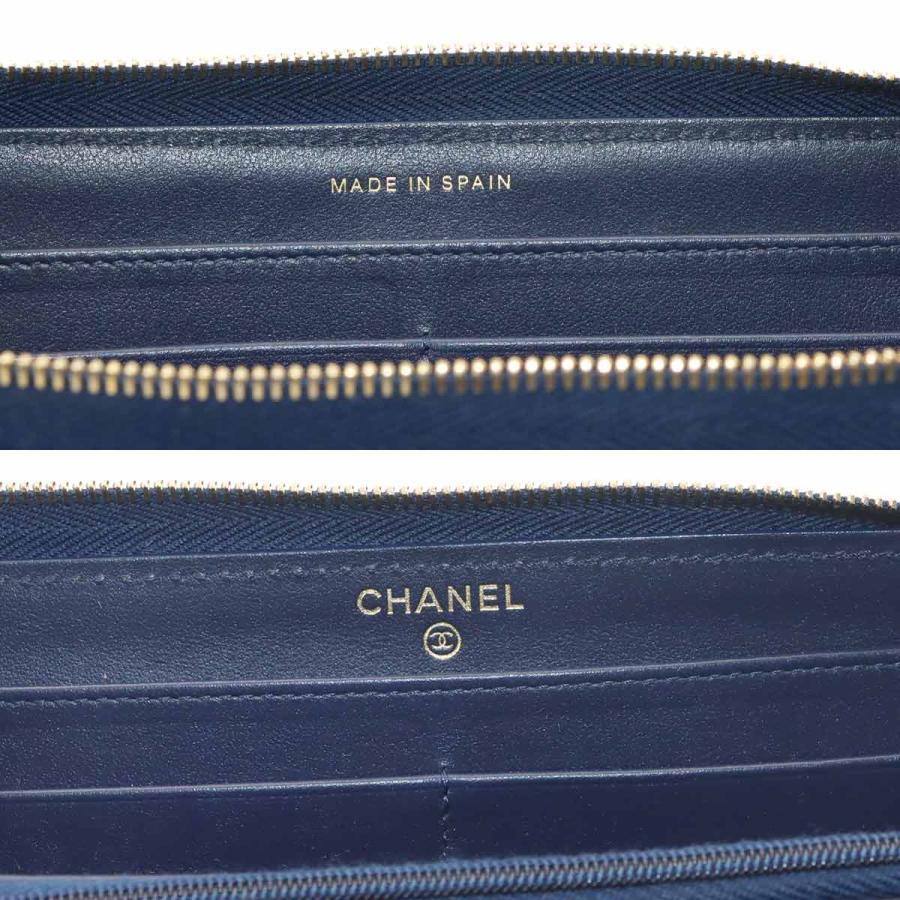 CHANEL（シャネル） 美品 マトラッセ クラシック ロング ジップ