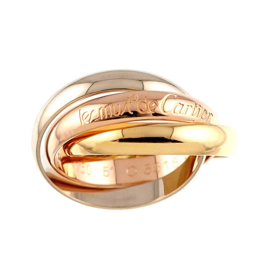 Cartier（カルティエ） トリニティ #51 リング K18 YG WG PG 3連 