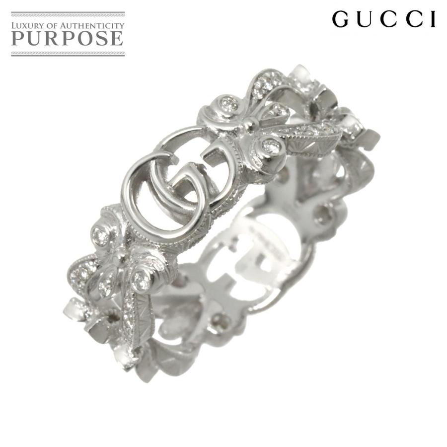 GUCCI（グッチ） フローラ #8 リング ダイヤ K18 WG ホワイトゴールド 