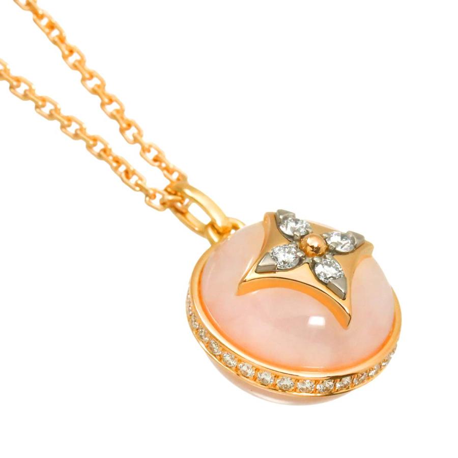ルイ ヴィトン LOUIS VUITTON パンダンティフ PM ブロッサム オパール ダイヤ ネックレス 41cm K18 PG 750 Necklace 90319002_2