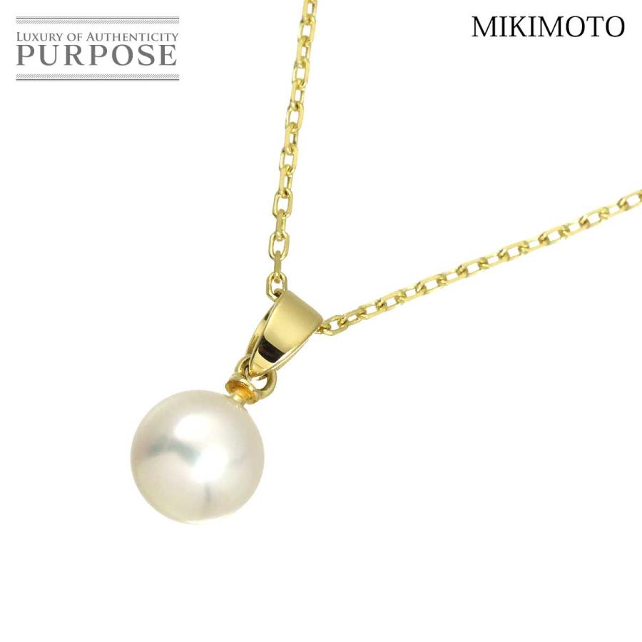 MIKIMOTO（ミキモト） アコヤ真珠 7.0mm ネックレス 40cm K18 YG