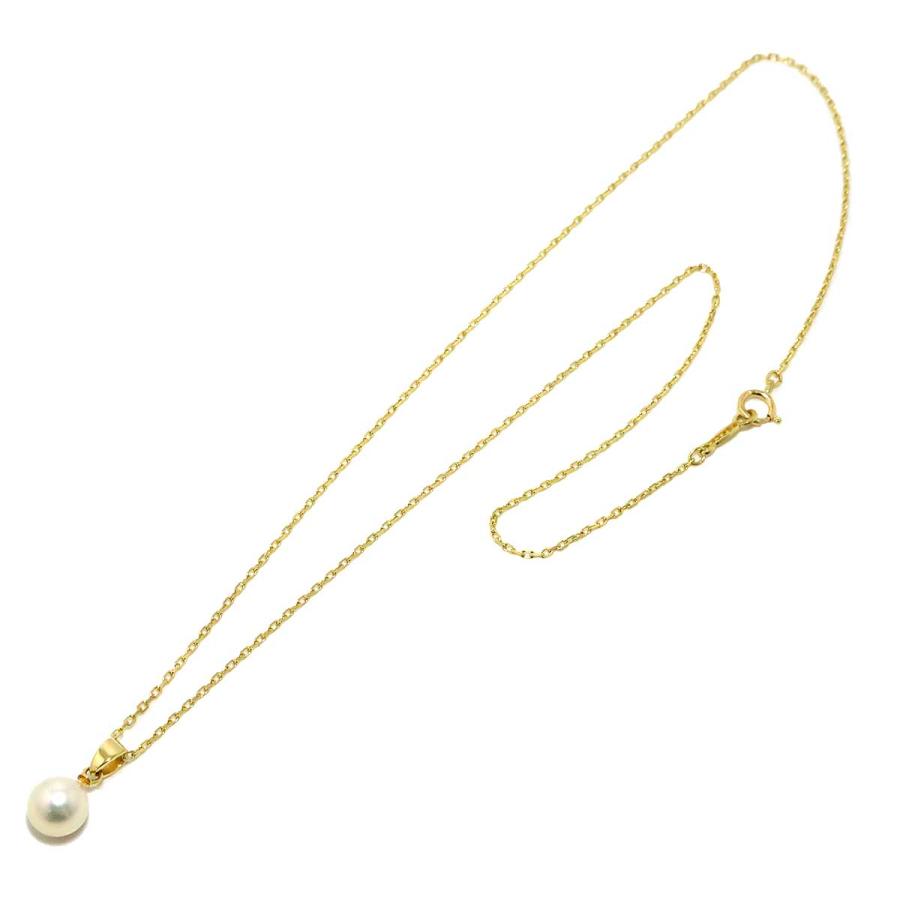 MIKIMOTO（ミキモト） アコヤ真珠 7.0mm ネックレス 40cm K18 YG