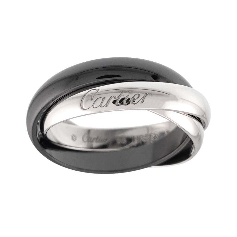Cartier（カルティエ） トリニティ MM #58 リング セラミック K18 WG 3