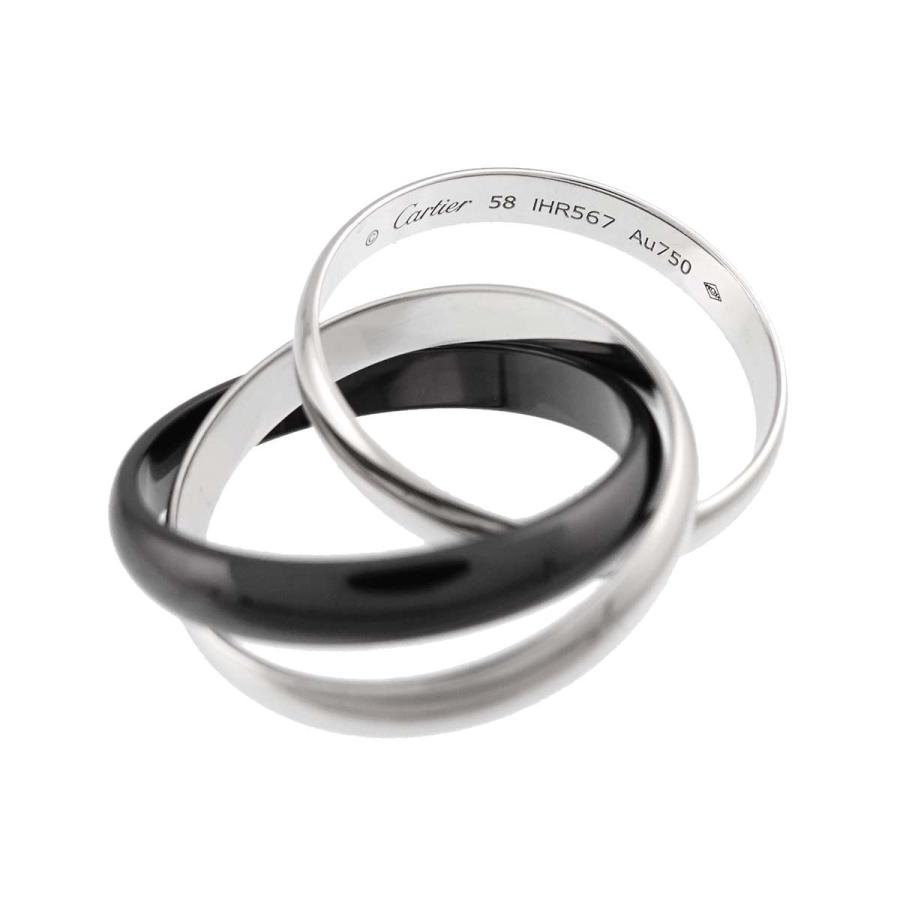 Cartier（カルティエ） トリニティ MM #58 リング セラミック K18 WG 3