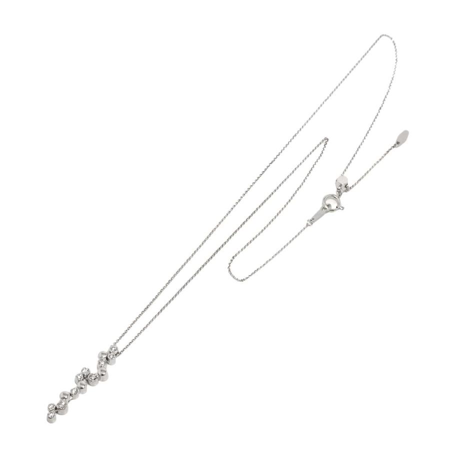 ダイヤ 0.30ct ネックレス 46cm K18 WG ホワイトゴールド 750 Diamond Necklace 90319261