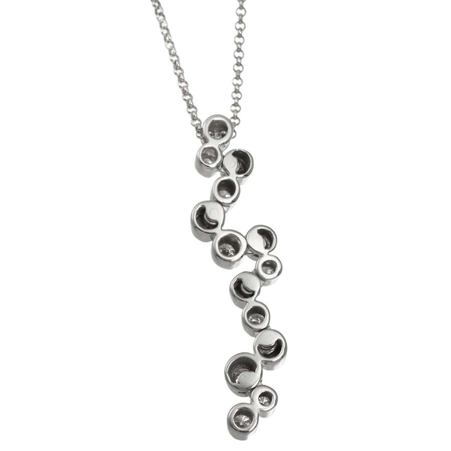 ダイヤ 0.30ct ネックレス 46cm K18 WG ホワイトゴールド 750 Diamond Necklace 90319261