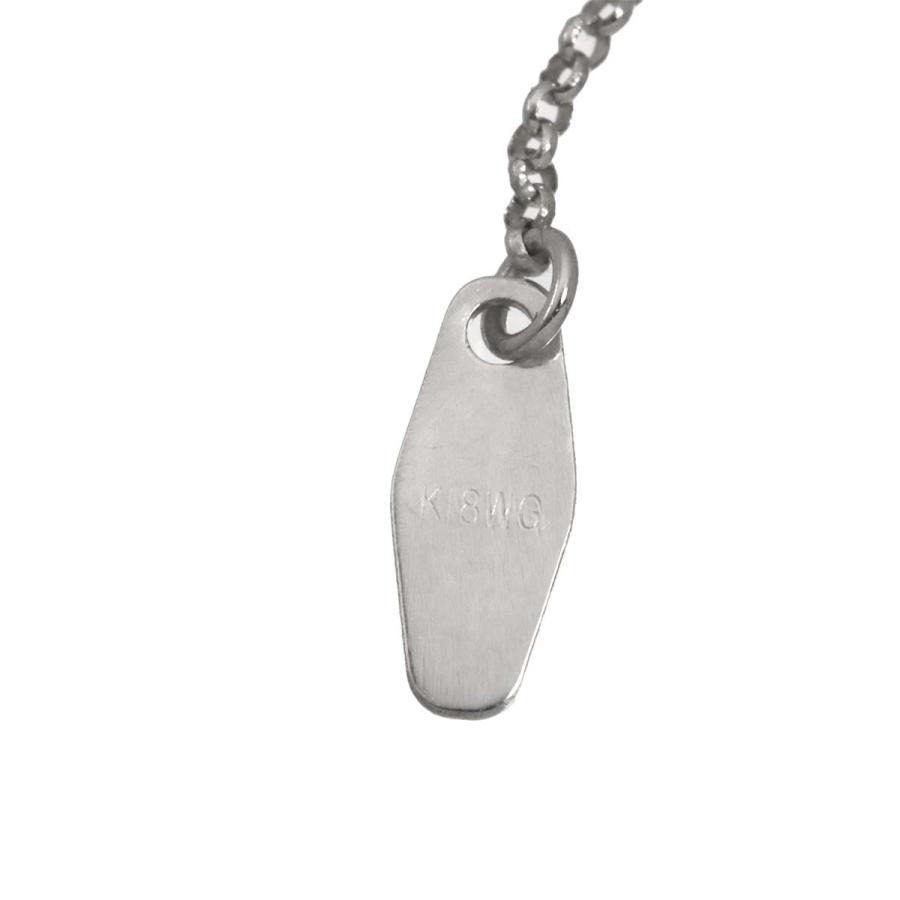 ダイヤ 0.30ct ネックレス 46cm K18 WG ホワイトゴールド 750 Diamond Necklace 90319261