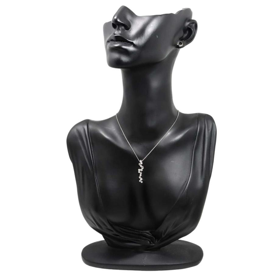 ダイヤ 0.30ct ネックレス 46cm K18 WG ホワイトゴールド 750 Diamond Necklace 90319261