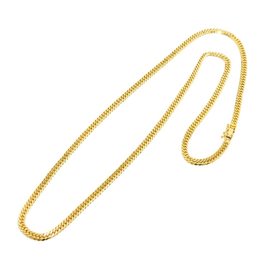 K18 喜平 ネックレス 60cm 6面ダブル 30.2g 幅4.3mm イエローゴールド 