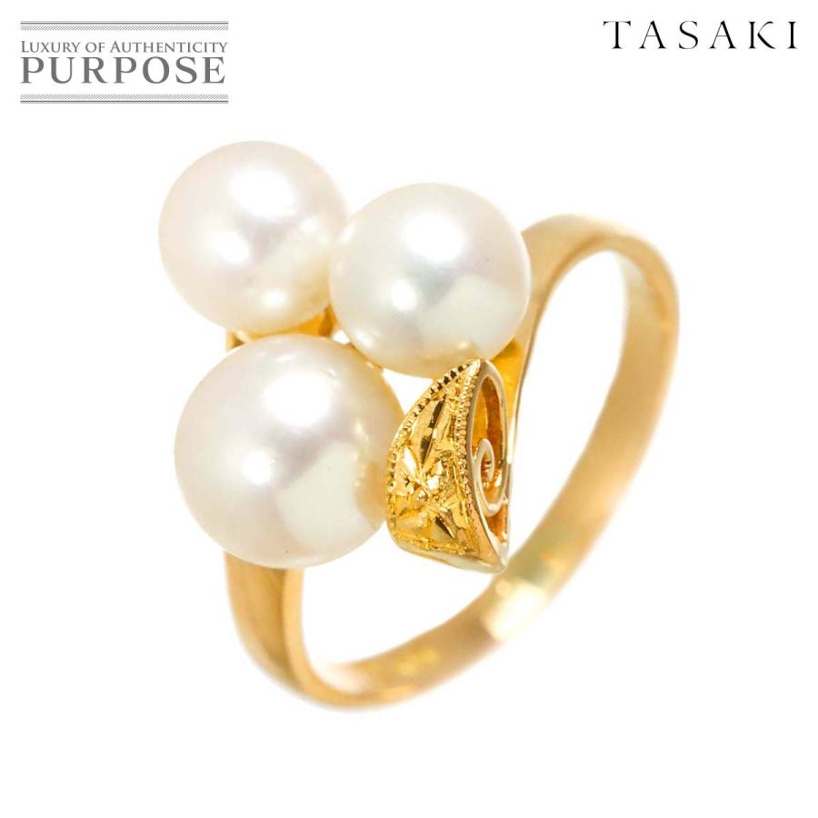 aaaaimaiiii　TASAKI 真珠リング Cartier（カルティエ） タサキ TASAKI 8号 リング アコヤ真珠 6.7-5.6
