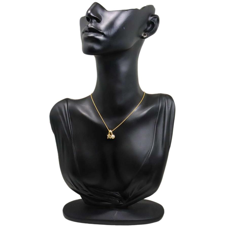 MIKIMOTO（ミキモト） アコヤ真珠 5.7mm ダイヤ ネックレス 40cm K18