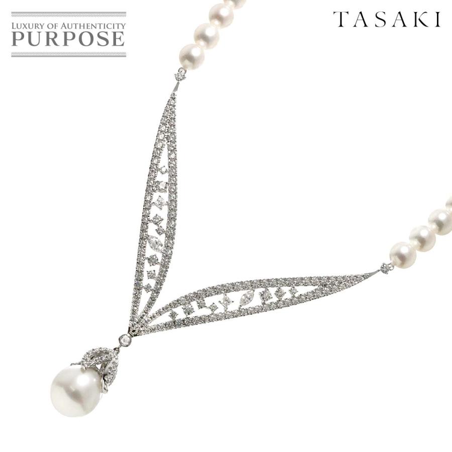 TASAKI（タサキ） サラ 白蝶真珠 アコヤ真珠 ダイヤ 4.05ct ネックレス 