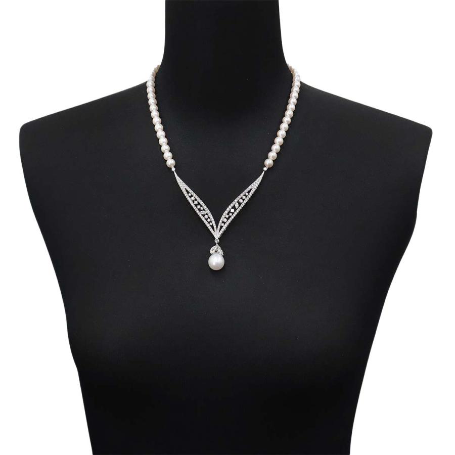 TASAKI（タサキ） サラ 白蝶真珠 アコヤ真珠 ダイヤ 4.05ct ネックレス