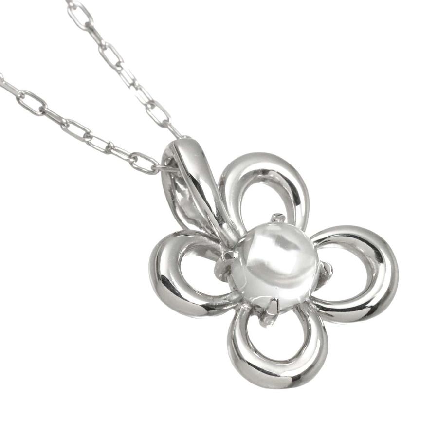 MIKIMOTO（ミキモト） クォーツ ネックレス 40cm K18 WG ホワイト
