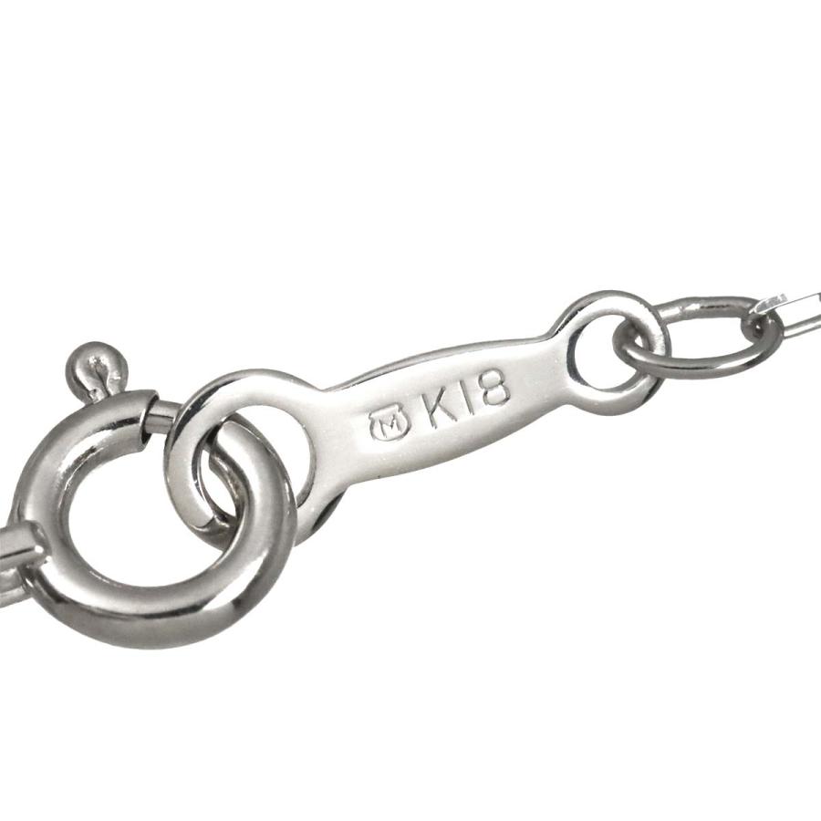MIKIMOTO（ミキモト） クォーツ ネックレス 40cm K18 WG ホワイト