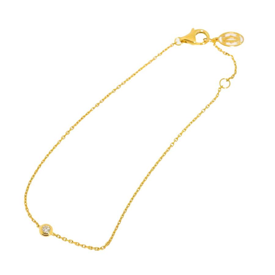 Cartier（カルティエ） ダムール ブレスレット XS 18cm ダイヤ K18 YG