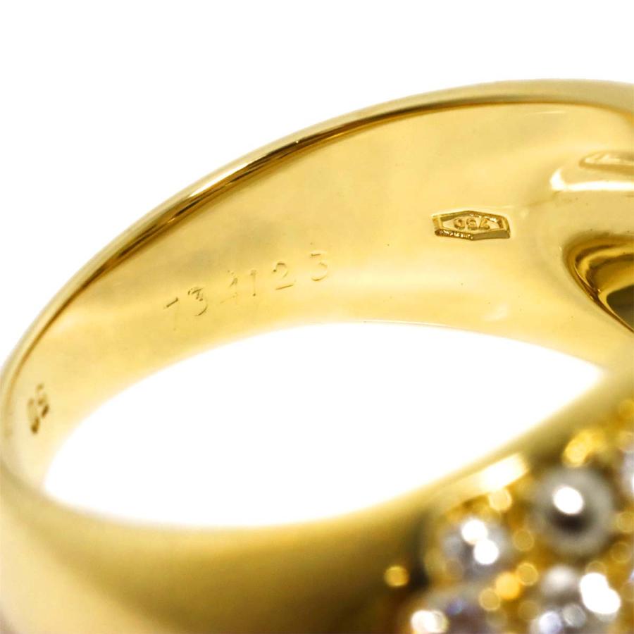 Cartier（カルティエ） #50 リング パヴェ ダイヤ K18 YG WG イエロー
