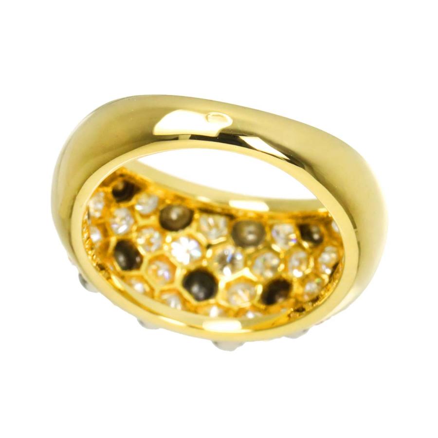 Cartier（カルティエ） #50 リング パヴェ ダイヤ K18 YG WG イエロー