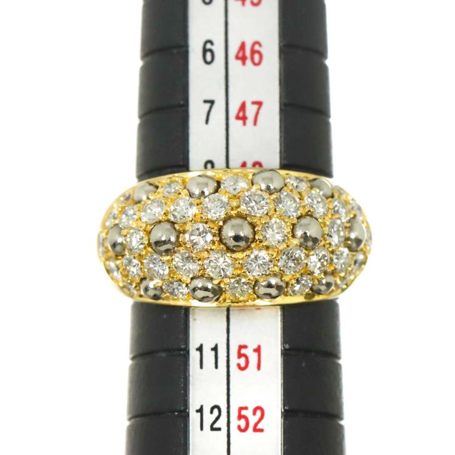Cartier（カルティエ） #50 リング パヴェ ダイヤ K18 YG WG イエロー