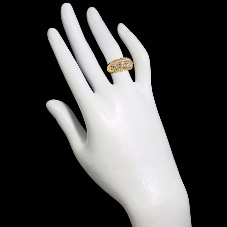 Cartier（カルティエ） #50 リング パヴェ ダイヤ K18 YG WG イエロー