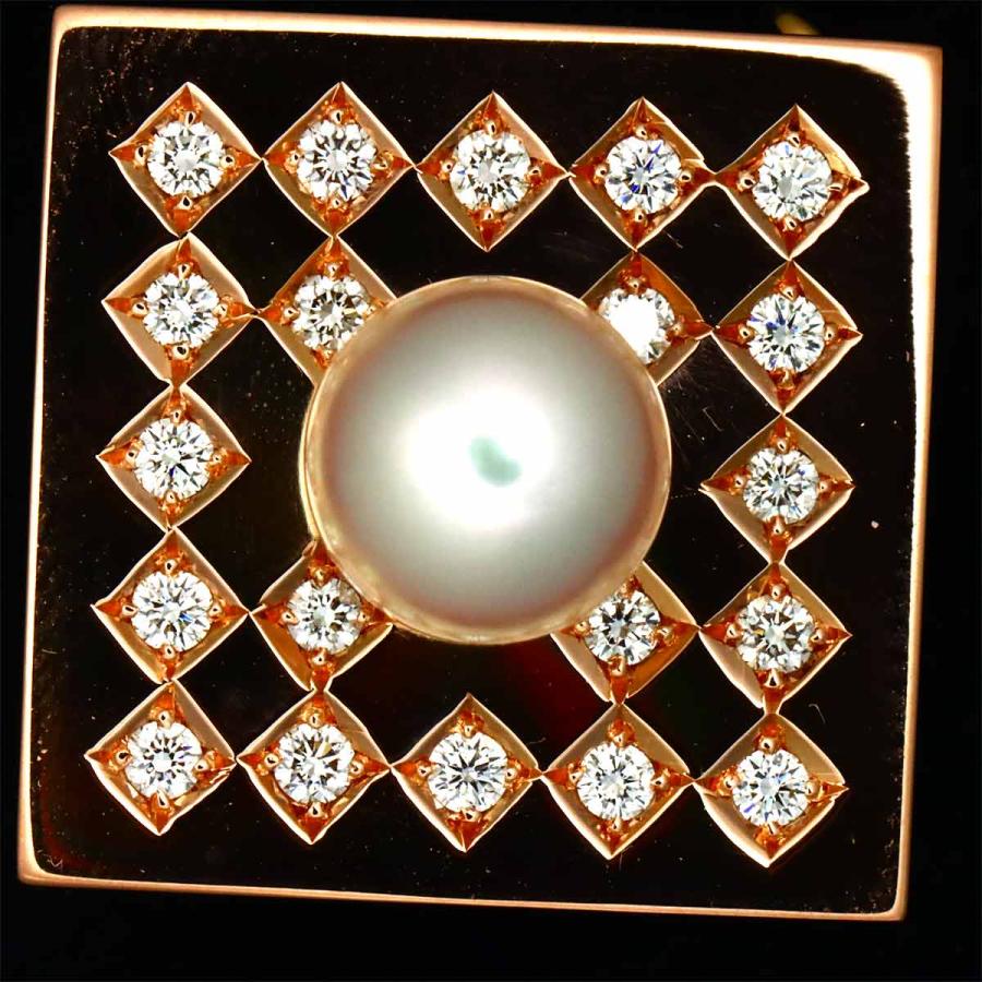 TASAKI（タサキ） アコヤ真珠 7.5mm ダイヤ 0.33ct ブローチ 兼