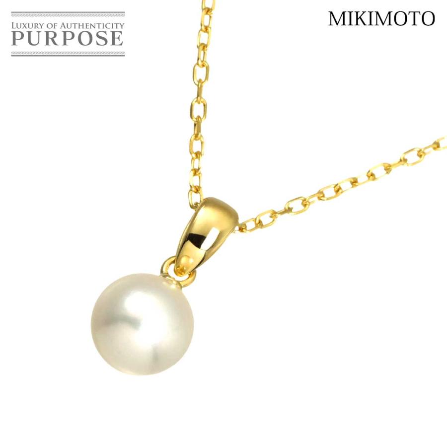MIKIMOTO（ミキモト） アコヤ真珠 7.1mm ネックレス 40cm K18 YG