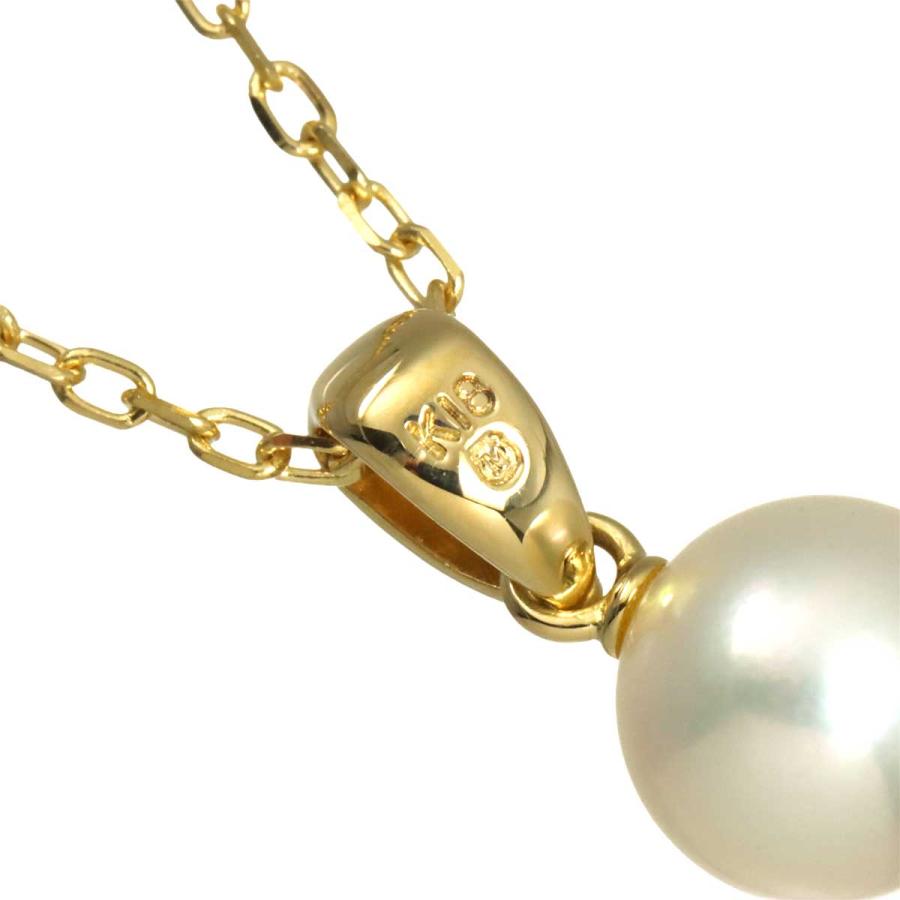 専用‼︎MIKIMOTO K18 美品 あこや真珠 ネックレス MIKIMOTO（ミキモト） アコヤ真珠 7.1mm ネックレス 40cm K18 YG
