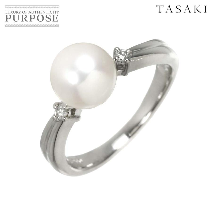 TASAKI（タサキ） TASAKI 10号 リング アコヤ真珠 7.6mm ダイヤ 0.03ct
