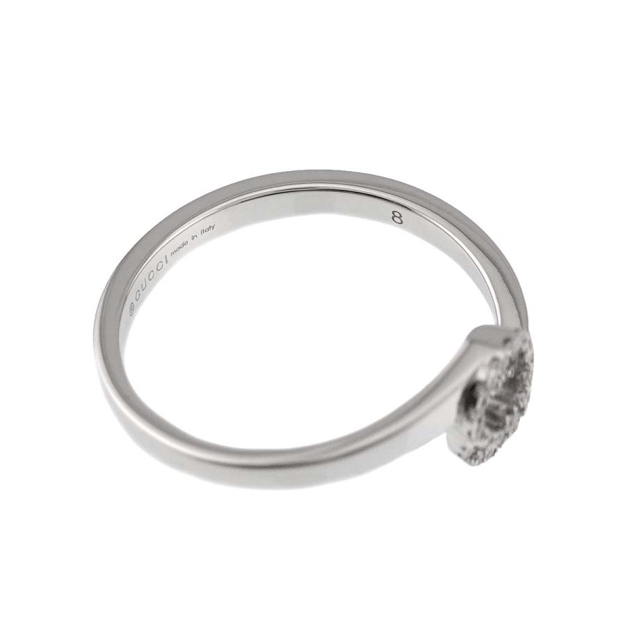 GUCCI 18k（７５０)リング ダイヤ付き GUCCI（グッチ） GUCCI GGランニング ダイヤ #8 リング K18 WG