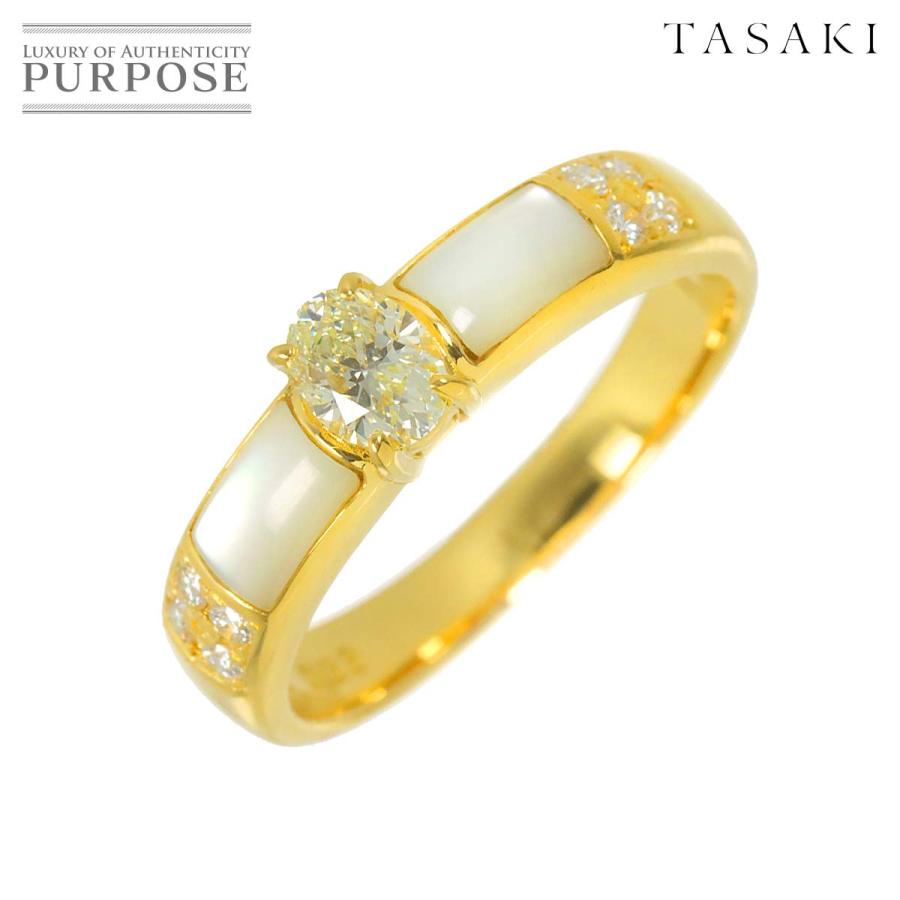 TASAKI（タサキ） TASAKI 13号 リング シェル ダイヤ 0.33/0.10ct K18