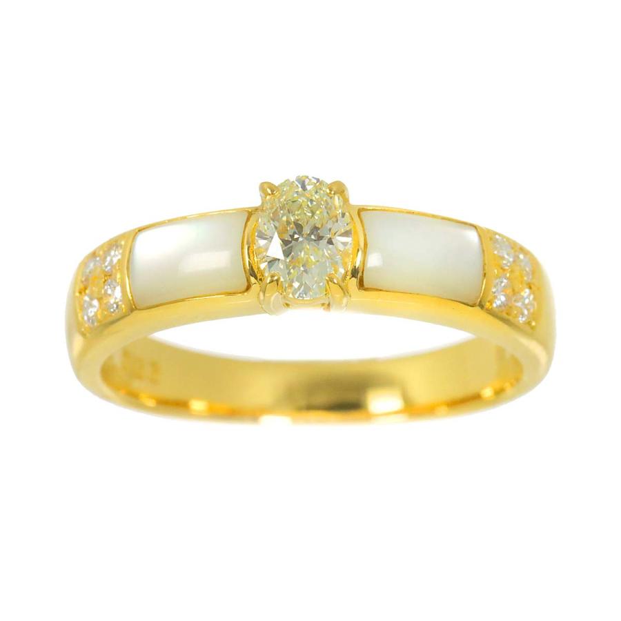 アクセサリー TA TASAKI（タサキ） TASAKI 13号 リング シェル ダイヤ 0.33/0.10ct K18