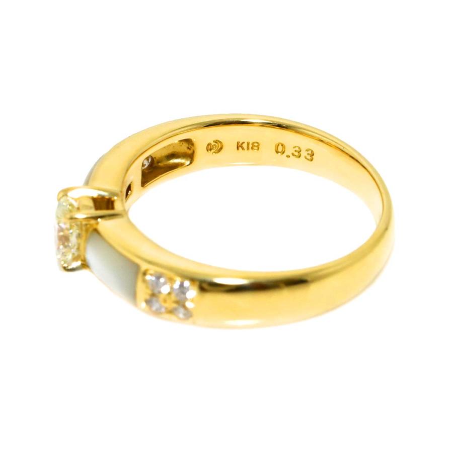 TASAKI（タサキ） TASAKI 13号 リング シェル ダイヤ 0.33/0.10ct K18