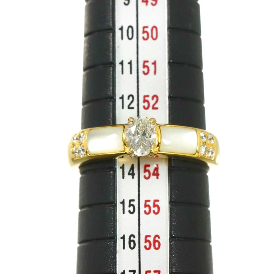 アクセサリー TA TASAKI（タサキ） TASAKI 13号 リング シェル ダイヤ 0.33/0.10ct K18