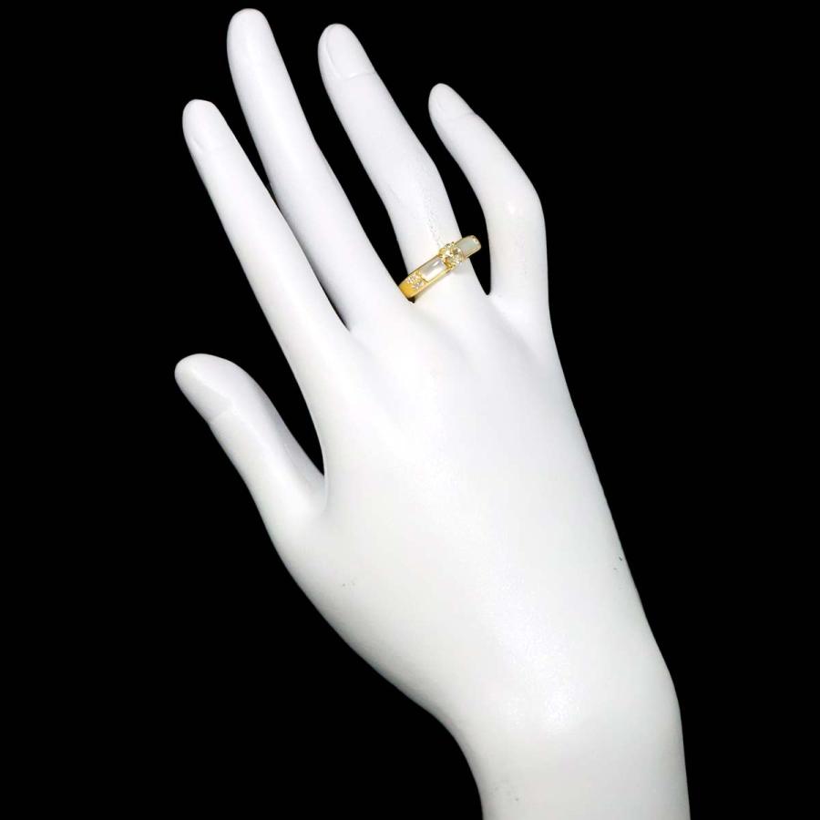 TASAKI（タサキ） TASAKI 13号 リング シェル ダイヤ 0.33/0.10ct K18