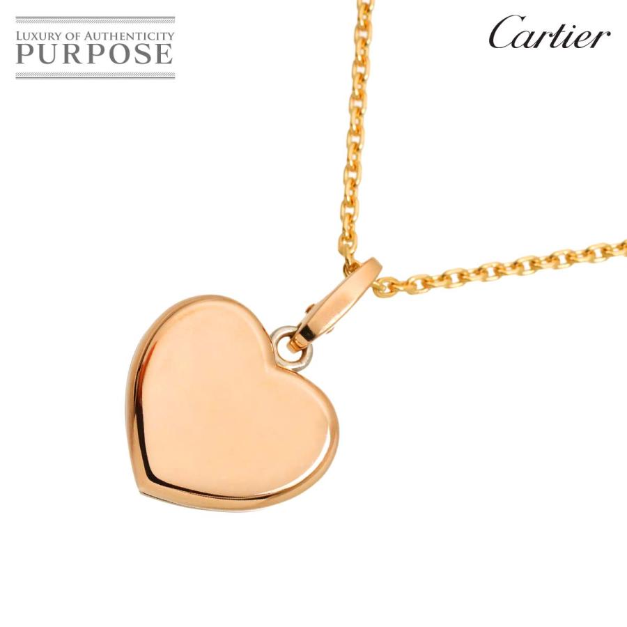 Cartier（カルティエ） ダブル ハート ネックレス 41cm K18 PG WG