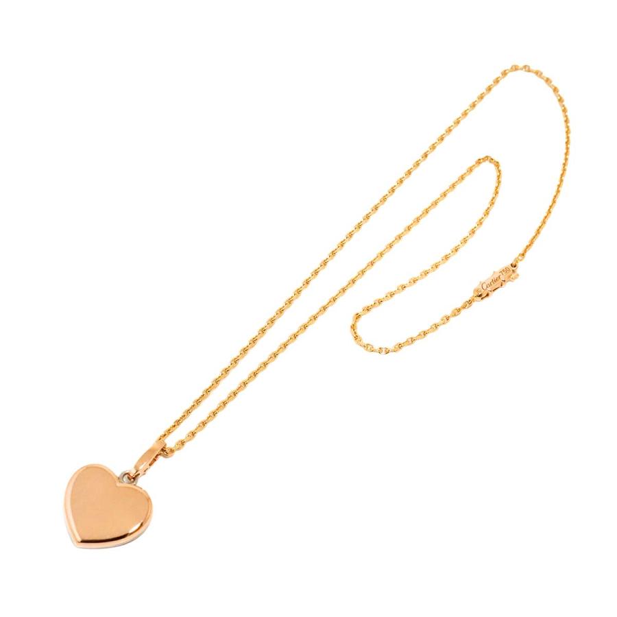 Cartier（カルティエ） ダブル ハート ネックレス 41cm K18 PG WG 