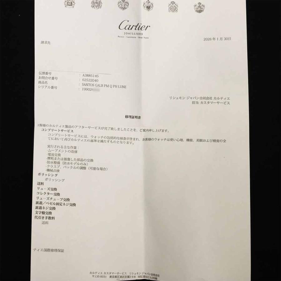 Cartier（カルティエ） サントスガルベSM ムーンフェイズ W20006C5