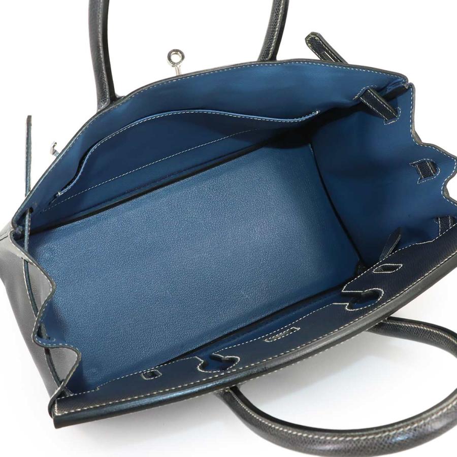HERMES（エルメス） バーキン30 リセ ネイビー ハンド バッグ □E刻印