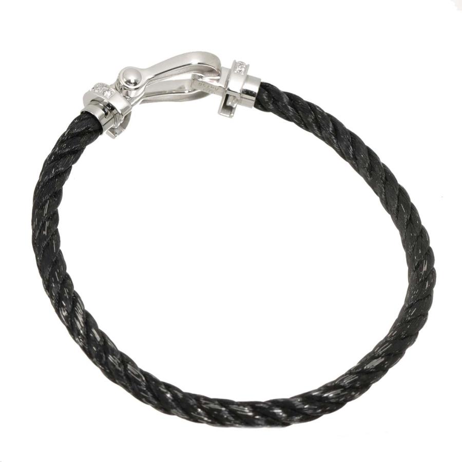 FRED フォース10 ブレスレット LMケーブル 17 Fred（フレッド） フォース10 LM フルダイヤ ブレスレット #17 K18 WG