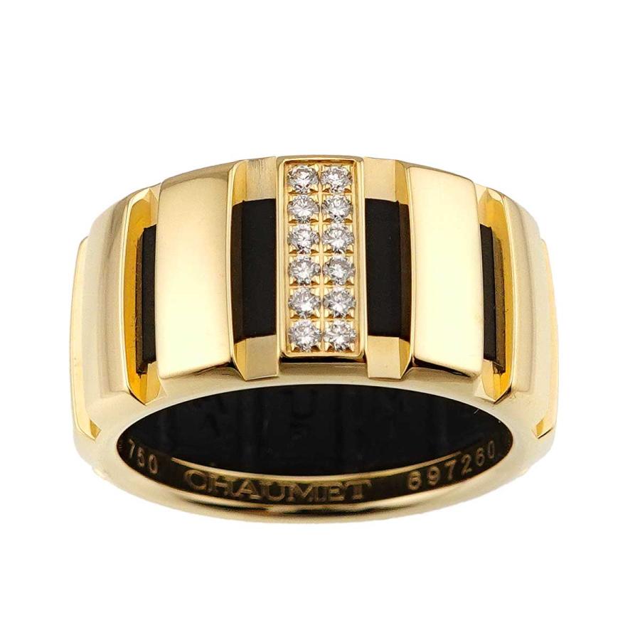 ショーメ Chaumet クラスワン #52 リング ダイヤ ミディアム K18 YG イエローゴールド 750 ラバー 指輪 Class One Ring 90319801_1
